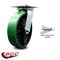 Service Caster 8 Inch Green Poly on Cast Iron Caster with Roller Bearing and Swivel Lock SCC SCC-35S820-PUR-GB-BSL - alternate 2